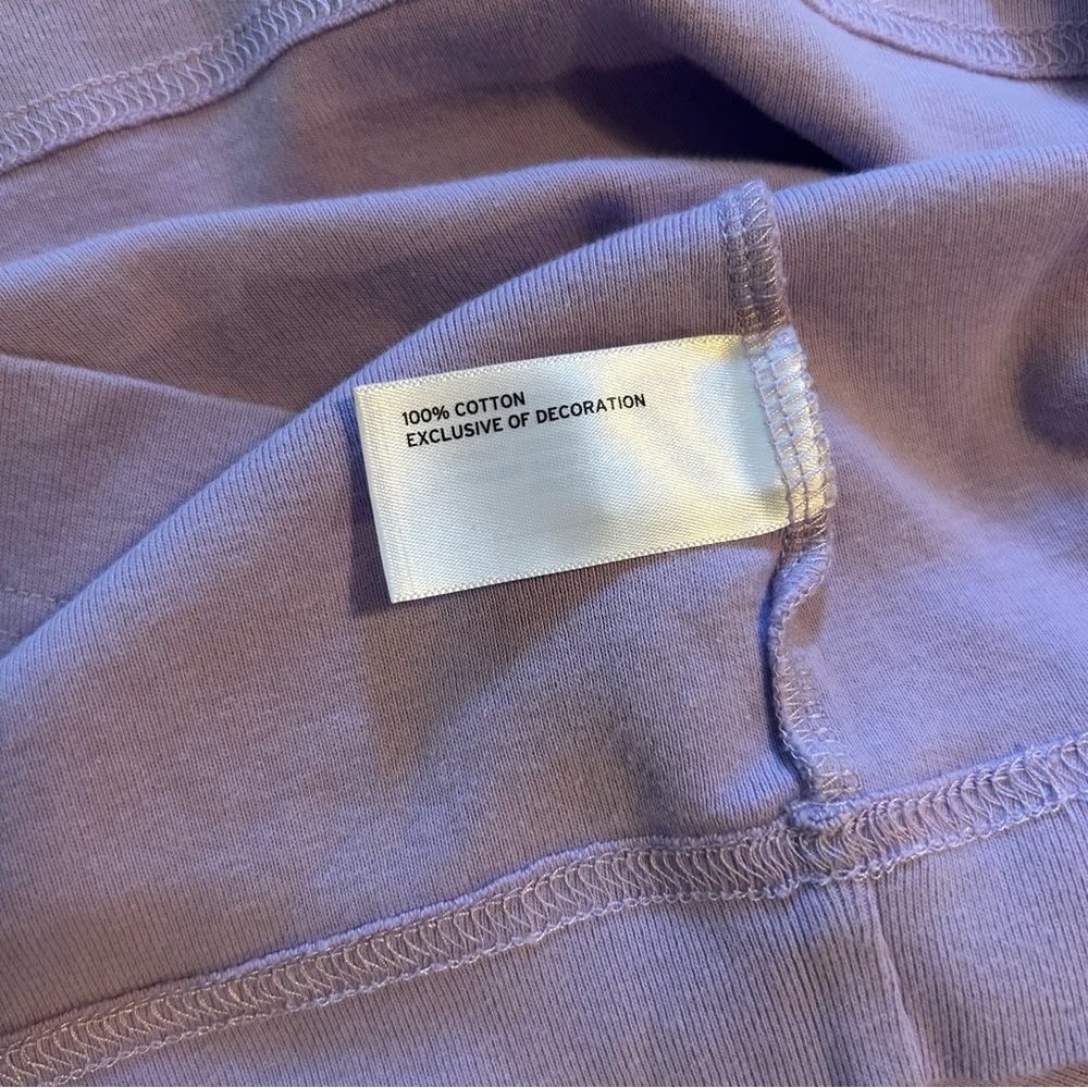 Duluth Lilac Short Sleeve Tee with Embroidered Veggie Detail - Picture 6 of 7